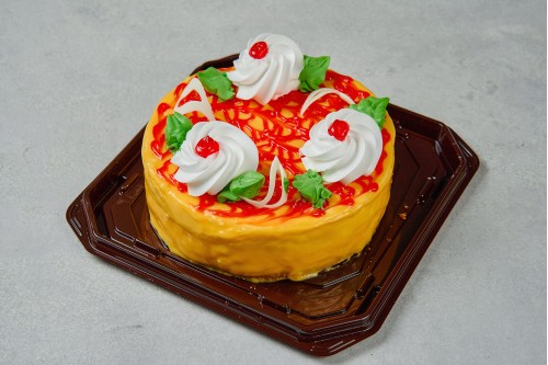 Творожно-персиковый торт