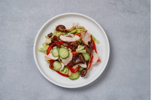 Салат МОЭР с МЯСОМ ЦЫПЛЕНКА и ГРИБАМИ 