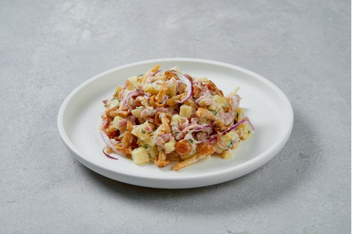 Салат С ВЕТЧИНОЙ И ОПЯТАМИ