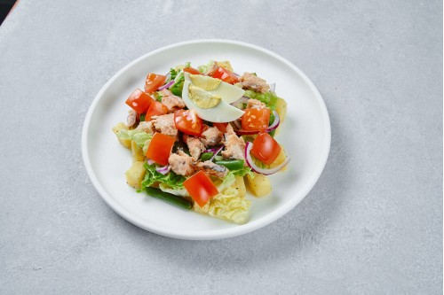 Салат С ГОРБУШЕЙ НИСУАЗ и ОВОЩАМИ